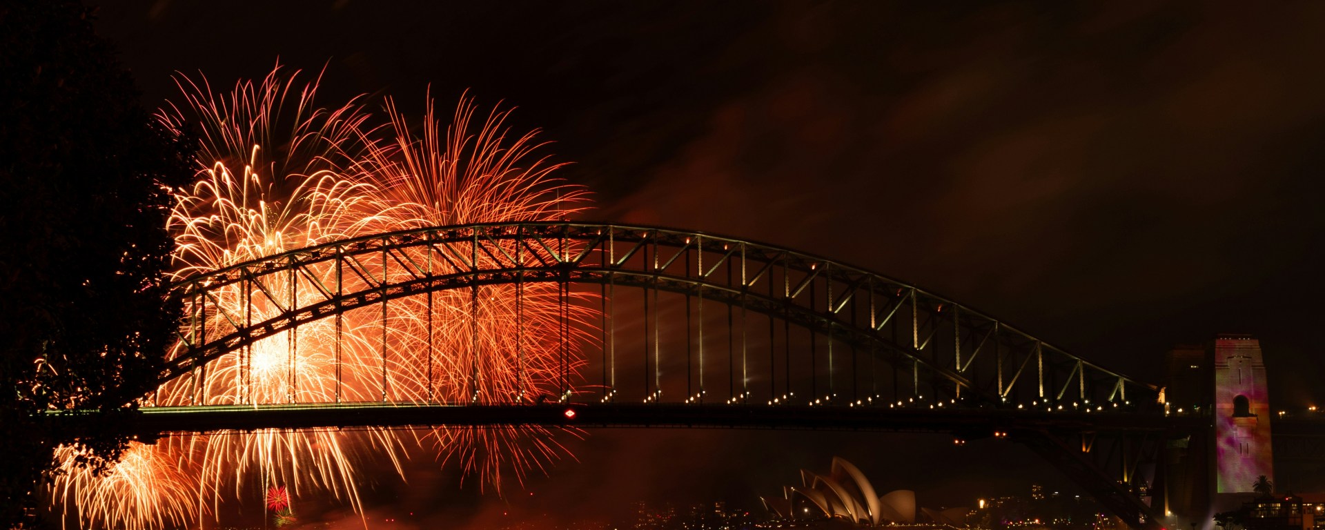 Fireworks over the Sydney Harbour Bridge