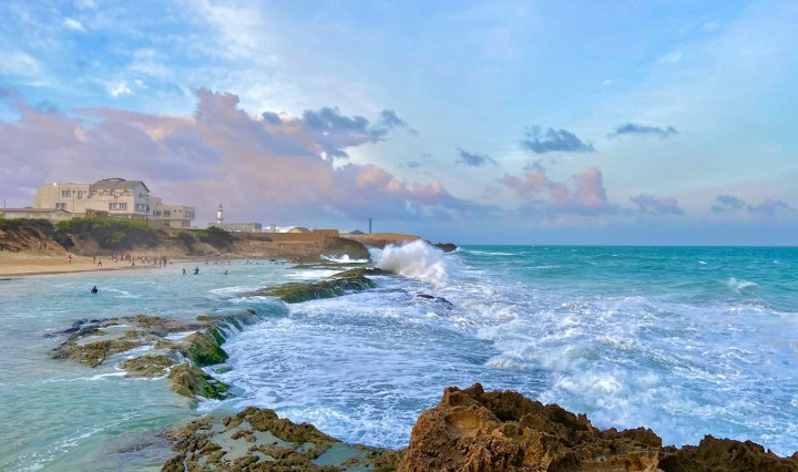 A beautiful beach and blue sky at Muqdisho, Somalia
