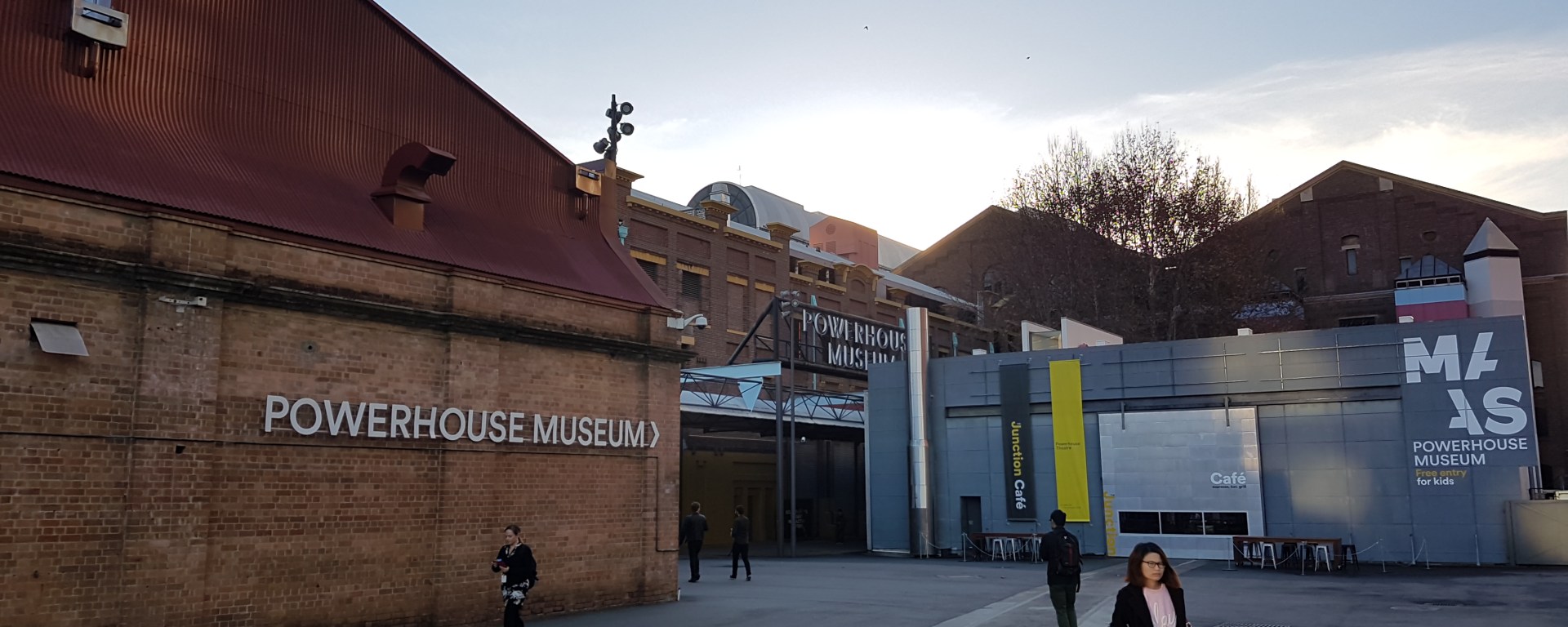 Outside of the Powerhouse Museum, Sydney