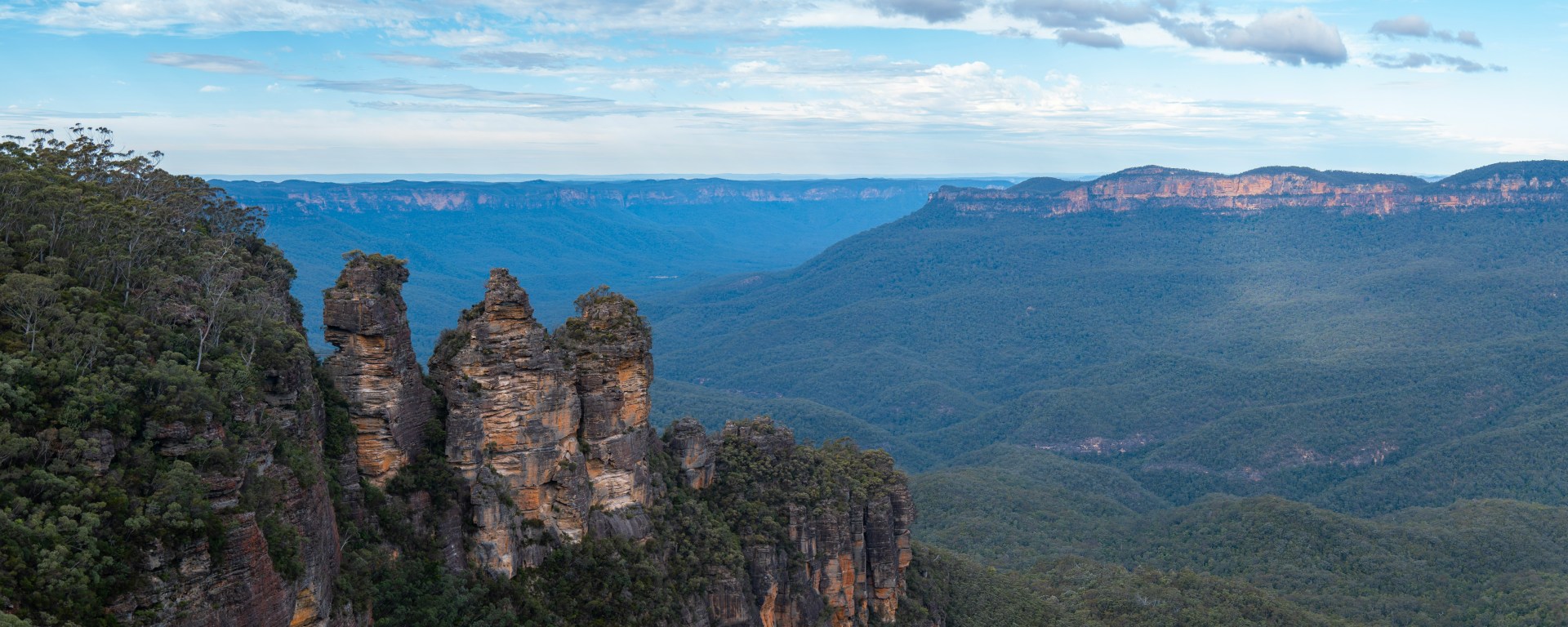 View over the Blue Mountains, New South Wales