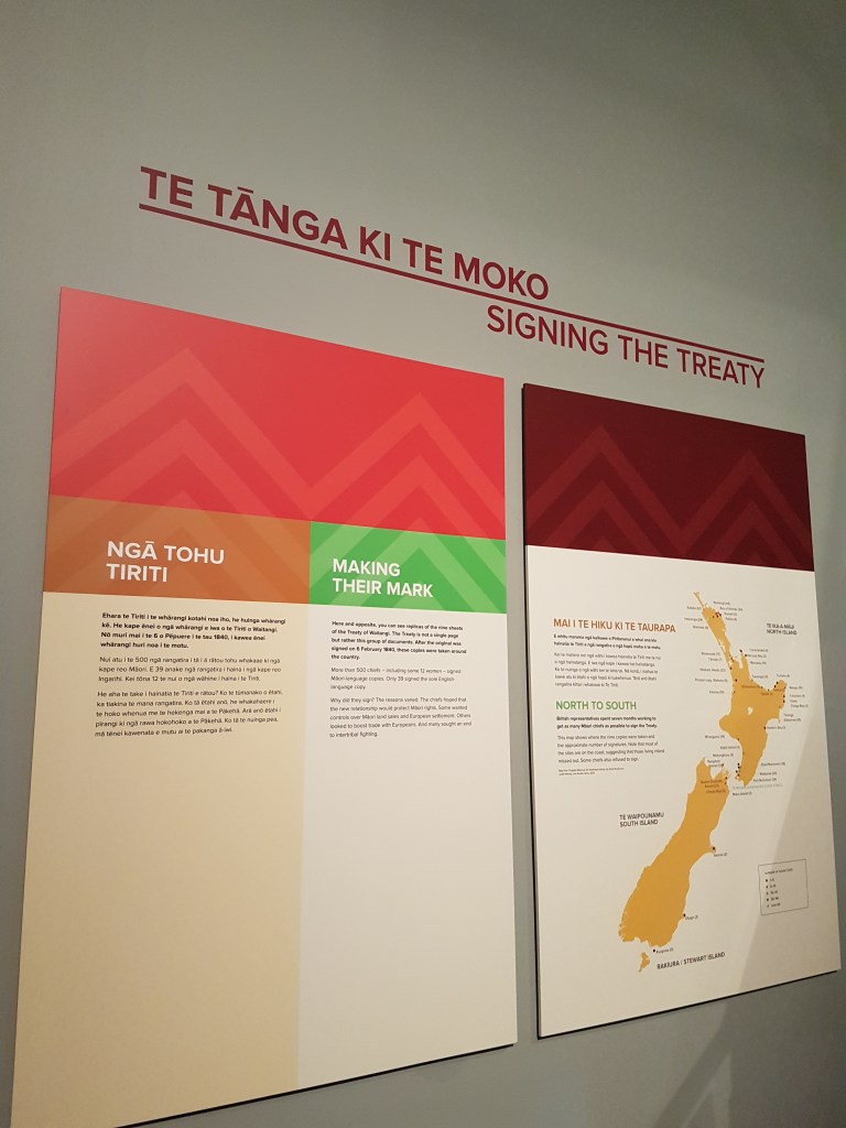 Exhibition 'Te tanga ki te moko: signing the Treaty'