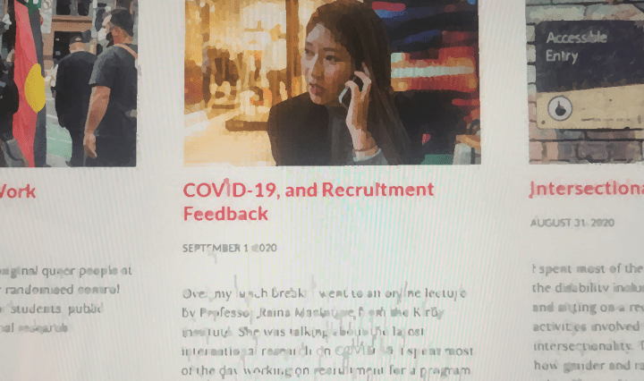 Painting of blog posts on this website