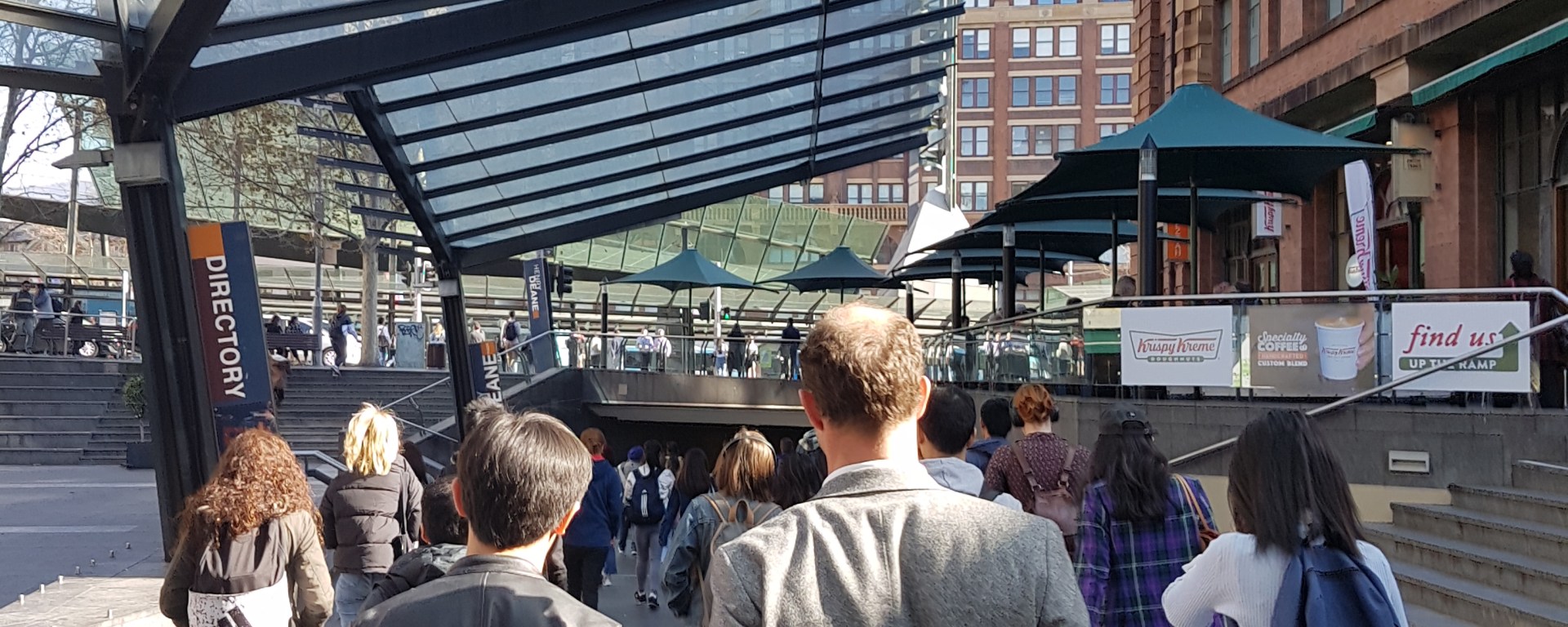 People walk out of Central Station