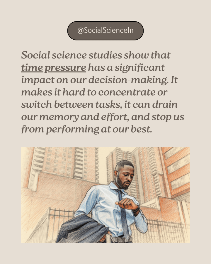 A Black business man holds his jacket over one arm, as looks at his watch. He is walking through a city